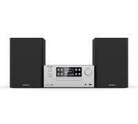 Microcadena HiFi Kenwood M-925DAB-S con CD, USB, Dab+ Blueetooth Audio-Streaming. Color: Plata - Mini Equipo de Musica para casa