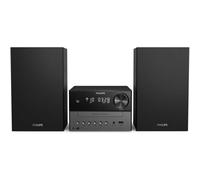 Philips Micro Music System with Bluetooth/HiFi System, Dab+, FM Radio, USB, CD Player, MP3, Bass-Reflex Speakers, Digital Sound Control, 18 W Audio TAM3505/12