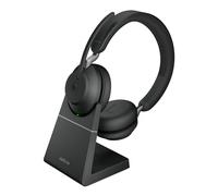 Microcasco Jabra Evolve2 65 - USB-A MS Teams Estéreo con soporte de carga - Negro