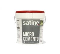 Microcemento Monocomponente acabado rústico SATINE® | 20KG para 50m2 | grano grueso | en polvo mezcla con agua | uso exterior e interior | suelos, paredes, fachadas, mobiliario