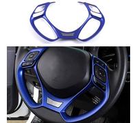 MICROCK - Cubierta de volante con recortes, plástico ABS, azul, 1 unidad