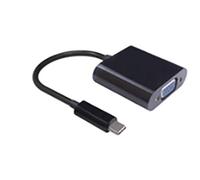 Microconnect 0.2m USB C - D-Sub Negro - Adaptador para cable (USB C, D-Sub, Male connector / Male connector, 0,2 m, Negro)