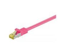 Microconnect 2m Cat7 S/FTP - Cable de Red (2 m, Cat7, S/FTP (S-STP), RJ-45, RJ-45, Rosa)