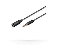 Microconnect 3.5mm - 3.5mm, 3.0m cable de audio 3 m Negro - Cables de audio (3.0m, 3.5mm, 3.5mm, 3 m, Negro)