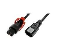 Microconnect 3m C13/C14 - Cable (3 m, Male Connector/Female Connector, C13 acoplador, C14 acoplador, Negro)