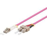 Microconnect 3m, LC/UPC-SC/UPC cable de fibra optica OM4 Violeta - Cable de fibra óptica (LC/UPC-SC/UPC, 3 m, OM4, LC, SC, Male connector / Male connector, Violeta)
