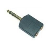 Microconnect 6.3mm/2x3.5mm M/F 6.35mm 2 x 3,5mm Negro - Adaptador para cable (6.35mm, 2 x 3,5mm, Male connector/Female connector, Negro)