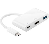 Microconnect 0.2m USB C - USB/HDMI/USB HDMI, 2 x USB Blanco - Adaptador para cable (USB C, HDMI, 2 x USB, Male connector / Female connector, 0,2 m, Blanco)