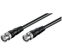 Microconnect BNC - BNC, 0.5m, M-M - Cable coaxial (0.5m, M-M, 0,5 m, BNC, BNC, Male connector/Male connector, Negro, 75 Ω)
