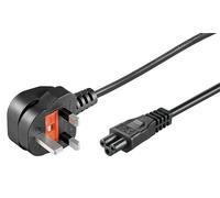 MicroConnect Cable de Alimentación Tipo G Reino Unido - IEC-60320-C5 (Mickey Mouse) 3 m para Portátil o Fuente de Alimentación - Uso en Chipre, GB, HK, Irlanda, Malasia, Singapur