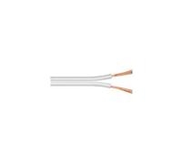 MicroConnect Cable de Altavoz 25 Metros 2x1.5 mm2 2 Conductores CCA Blanco para Sonido e Instalación