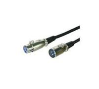 Microconnect XLRMF12 Cable para Video, Teclado y ratón (kvm) 12 m Negro - Switch KVM (12 m, Negro, XLR, XLR, Male Connector/Female Connector)