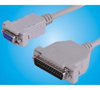 MicroConnect Cable de Impresora Serial DB25 IBM029-2, 1.8 metros, Tipo Blindado, Conector DB25 a DB25