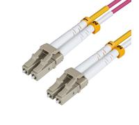 MicroConnect Cable de Parche de Fibra Óptica Multimodo OM4 LC-LC LSZH 10m para 10G/40G/100G Ethernet, Data Center, Conectores Duplex