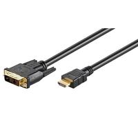 MicroConnect Cable HDMI a DVI-D 5m - Bidireccional, Conectores Chapados en Oro, Full HD 1920x1080p 60Hz, Ideal para PC, Portátil o Monitor
