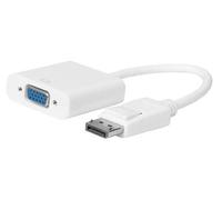 Microconnect DPVGA15CMW adaptador de cable Displayport VGA Blanco - Adaptador para cable (Displayport, VGA, Male connector / Female connector, 0,15 m, Blanco)
