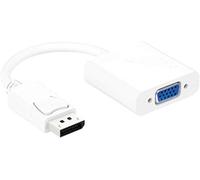 Microconnect DPVGA15CMW adaptador de cable Displayport VGA Blanco - Adaptador para cable (Displayport, VGA, Male connector / Female connector, 0,15 m, Blanco)