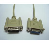 Microconnect DSUB15 - DSUB15, 2m, M-F cable VGA VGA (D-Sub) Beige - Cables VGA (2m, M-F, 2 m, VGA (D-Sub), VGA (D-Sub), Beige, Male connector/Female connector)