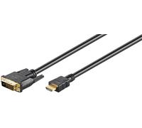 Microconnect HDM192415 - HDMI 19 - DVI-D M-M Cable 5m - HDMI Tipo A - DVI-D 24 + 1 M-M - Resolución: 1920 x 1080p, Conectores chapados en Oro - Garantía: 25Y