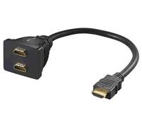 Microconnect hdm19m19f19f cable hdmi 0,2 m hdmi tipo a (estándar) neg