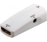 Microconnect HDMFVGAFWA adaptador de cable HDMI VGA + Audio Blanco - Adaptador para cable (HDMI, VGA + Audio, Female connector / Female connector, Blanco)