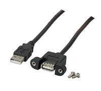 MicroConnect IC-K5291SW.050 USB Panel Extension Cable Black