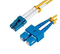 Microconnect LC/PC-SC/PC 20m 9/125 SM Cable de Fibra optica Amarillo - Cable de Fibra óptica (20 m, LC, SC, Male Connector/Male Connector, Amarillo)