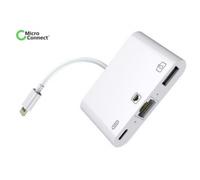 Microconnect light-hub2 base para portátil y replicador de puertos li