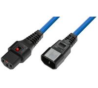 Microconnect mc-c13c14lock-1.5mb cable de transmisión azul 1,5 m c13