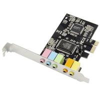 MicroConnect MC-CMI6CH-PCIE Tarjeta de Sonido PCIe 5.1 Canales para PC, Audio Envolvente para Juegos, Películas y Música
