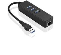 Microconnect MC-USB3.0HUBWETH hub de interfaz USB 3.0 (3.1 Gen 1) Type-A Negro - Concentrador (USB 3.0 (3.1 Gen 1) Type-A, RJ-45,USB 3.0 (3.1 Gen 1) Type-A, Negro, Gigabit Ethernet, 1 pieza(s))