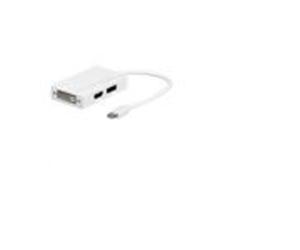 Microconnect MDPDVIHDMI Adaptador de Cable Mini Displayport HDMI, DVI Blanco - Adaptador para Cable (Mini Displayport, HDMI, DVI, Male Connector/Female Connector, Blanco)