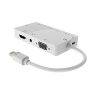 Convertidor de vídeo - MICRO CONNECT - DisplayPort - DVI, HDMI, VGA - Resolución 1920x1080 - Blanco