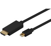 Microconnect mdphdmi1b adaptador de cable de vídeo 1 m mini displaypo