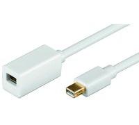Microconnect MDPMDPF1 cable DisplayPort 1 m Mini Displayport Blanco - Cables displayport (1 m, Mini Displayport, Mini Displayport, Blanco, Macho/Hembra)