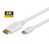 Microconnect mini dp - displayport, 2m, m/m mini displayport blanco