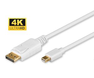 Microconnect mini dp - displayport, 2m, m/m mini displayport blanco