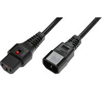 Microconnect pc1021 cable de transmisión negro 2 m c13 acoplador c14