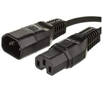 Microconnect PE011405 - Cable (0,5 m, Male connector / Female connector, C14 acoplador, C15 acoplador, 10 A, Negro)