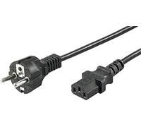 Microconnect PE020410 - Cable (1 m, Male connector / Female connector, CEE7/7, C13 acoplador, Negro)
