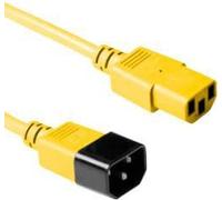 Microconnect PE040630Y - Cable (3 m, Male Connector/Female Connector, C14 acoplador, C13 acoplador, Amarillo)