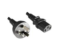 Microconnect PE150418 - Cable (1,8 m, Male connector / Female connector, Enchufe tipo I, C13 acoplador, Negro)
