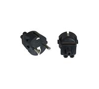 Microconnect - Peceec5ad Tipo f (schuko) Negro Adaptador de Enchufe eléctrico - Adaptador para Enchufe
