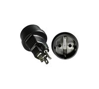 Microconnect - Peusc7fad nema 5-15p Tipo f (schuko) Negro Adaptador de Enchufe eléctrico - Adaptador para Enchufe