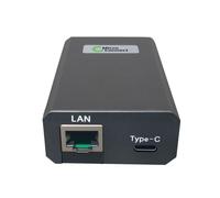 MicroConnect POEINJ-25W-USBC Convertidor Gigabit PoE a USB-C 25W para Energía y Datos, 802.3bt, para Computadoras, iPad, MacBook, Google Wifi