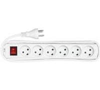 Microconnect Power Strip 6 outlets 3m White Marca