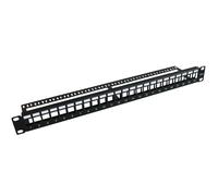 Microconnect pp-004blank panel de parcheo 1u - bahía de entrada (negr