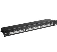 Microconnect PP-014 Panel de parcheo - Bahía de Conexiones (Cat6, Negro)