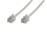 Microconnect rj12/rj12 10m cable telefónico blanco - cable para telé