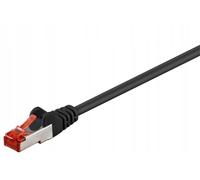 MicroConnect SSTP CAT6 1M Cable de Red Negro - Cables de Red (1 m, Negro)